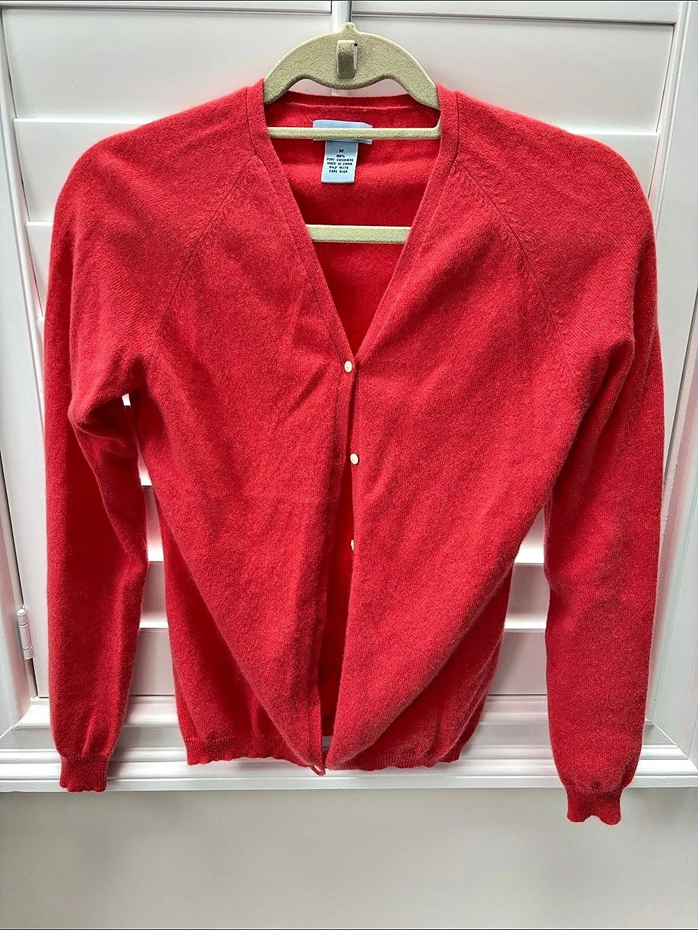 Territories Cashmere Cardigan in Orange Medium